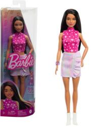 Mattel Fashionista Barátnők Stílusos Divatbaba - 65. Évfordulós Baba Csillagos Pink Topban (HRH13-FBR37) - hellojatek