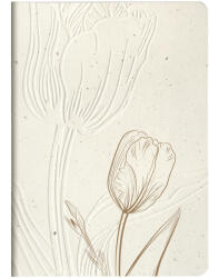 Clairefontaine füzet (A5, 32 lap, pontozott, tűzött) Tulip paper (4) (813066C)