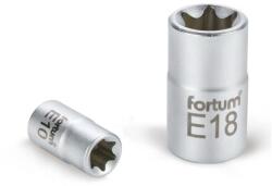 Fortum dugófej, torx, 1/2" , 61CrV5 mattkróm, 38mm hosszú; E14 (4700702)