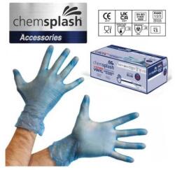 Chemsplash Versa egyszerhasználatos púdermentes vinyl kesztyű (200db) (CHS-4050-BLUE-L)