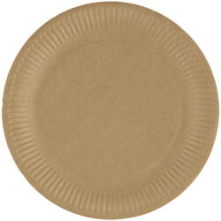 Papírtányér kraft, 18cm, 50db (LUFI770147)