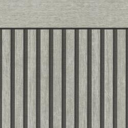 As Creation Tapet soclu riflaj lemn gri-negru