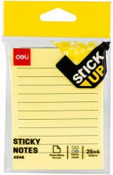 Deli NOTES ADEZIV 76 x 101 MM 4 x 25 FILE R-V-G-A LINIAT DELI