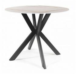 Masa Bucatarie Si Dining TALIA Alb/Negru Fi90 cm