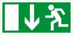 CZ Biztonsági tábla - menekülési kijárat balra