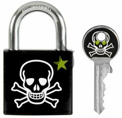 CZ - S Master Lock 3430EURDSKULL tömör alumínium koponya lakat - 30mm