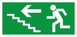 CZ Fotolumineszcens matrica Menekülő lépcső bal felső 210 x 100 mm AKCIÓ