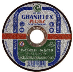 GRANIT GRANIFLEX PLUSSZ vágókorong szerkezeti acélhoz 150x2, 5x22, 23 mm 1A36S7BF 80, 40021 (40021)