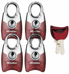 CZ - S Master Lock Fusion 4630EURQAST készlet 4 db lakat 20 mm - piros