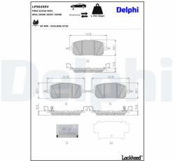 DELPHI set placute frana, frana disc DELPHI LP5045EV - centralcar