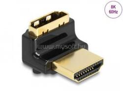 Delock HDMI adapter apa - anya 90 fok felfelé néző csatlakozódugóval 8K 60 Hz fém (DL60017) (DL60017)