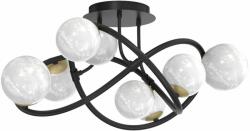 Zuma Line Nisyro lampă de tavan mai mult ede 6x3.5 W negru-auriu MX4922-8-EBGN (MX49228EBGN)