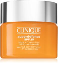 Clinique Superdefense SPF 25 Fatigue + 1st Signs Of Age Multi-Correcting Cream krém az öregedés első jelei ellen kombinált és zsíros bőrre SPF 25 30 ml