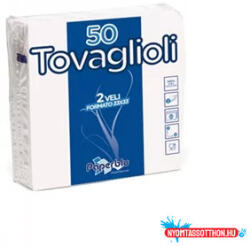  Szalvéta 2 rétegű 33 x 33 cm 50 lap/cs Paperdi fehér (56349)