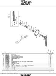 Shimano Deore MT510-1 Integrált hajtómű 2024 (FC MT5101 EXA4L)