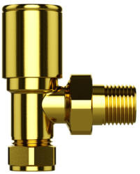 Radiátor sarok szelep - 1/2" - MRV-G (arany)