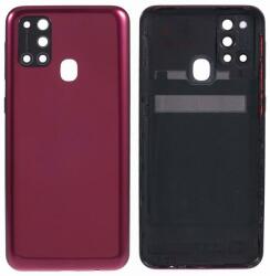 tel-szalk-19297058524 Samsung Galaxy M31 akkufedél hátlap kamera lencse Piros (tel-szalk-19297058524)