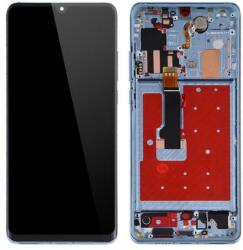 02352PGK Huawei P30 Pro OLED kijelző érintővel Kék (Breathing crystal) kerettel előlap (02352PGK)