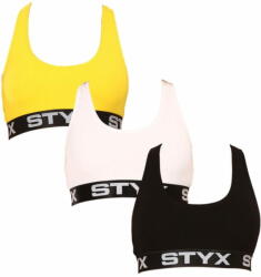  Styx 3PACK női sportmelltartó többszínű (3IP09018) - méret M