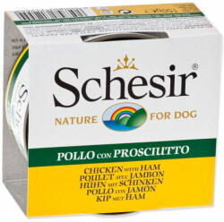 Schesir SCHESIR Dog csirke + sonka zselében konzerv 150 g