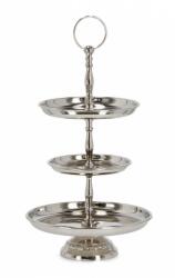 Bizzotto Platou supraetajat metal argintiu Simla 22x37 cm (0187075) Tava