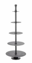 Bizzotto Platou supraetajat metal negru Ridhi 61x159 cm (0185332) Tava