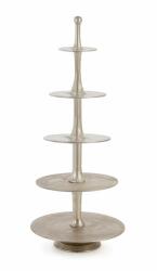Bizzotto Platou supraetajat metal argintiu Mallet 63x152 cm (0184871) Tava