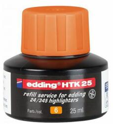 edding HTK 25 tartalék festék szövegkiemelőhöz, neonnarancssárga
