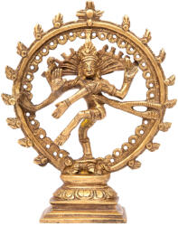 Bodhi Nataraj réz szobor, (aranysárga) kb. 14 cm - Bodhi