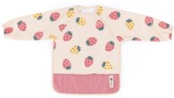 Petite&Mars Ben bavețică cu mâneci lungi 2 y+ Beige Strawberries 1 buc Bavata