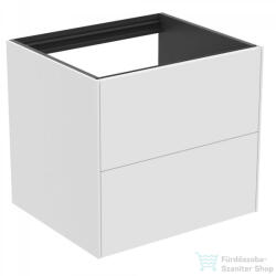 Ideal Standard CONCA 60x55 cm-es 2 fiókos fali szekrény mosdó és pult nélkül, matt fehér T4355Y1 (T4355Y1)