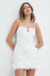 Bardot rochie BRIAS culoarea alb, mini, evazati, 59118DB PPYH-SUD28U_00X