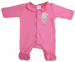  Pamut hosszú ujjú elöl patentos rugdalózó Balerina mintával (44)