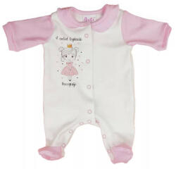  Pamut hosszú ujjú rugdalózó A család legkisebb Hercegnője (62)