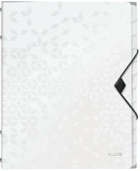 Leitz Rendezőmappa gumis PP LEITZ WOW 12 részes fehér