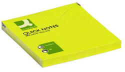 Q-CONNECT Öntapadós jegyzettömb 76x76mm neon 6x80 lap Q-CONNECT neonsárga