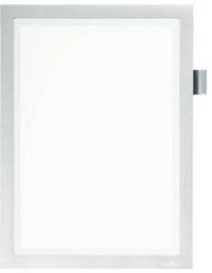 DURABLE Infokeret A/4 DURAFRAME® NOTE öntapadós hátlap, mágneses előlap ezüst (499301)