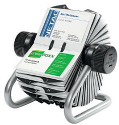 DURABLE Névjegytartó forgatható DURABLE Visifix Rotary 400 db-os ezüst