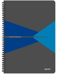 Leitz Spirálfüzet A/4 vonalas Office PP borítóval kék