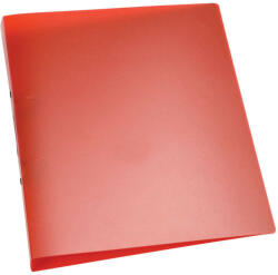 Q-CONNECT Gyűrűskönyv A/4 2 gyűrűs 2, 5cm Q-CONNECT áttetsző piros