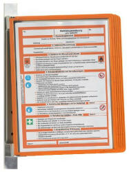 DURABLE Bemutatótábla tartó fali A/4 DURABLE VARIO 5 db panellel narancs (591409)
