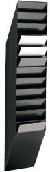 DURABLE Prospektustartó A/4 fali álló 12 részes DURABLE FLEXIBOXX fekete