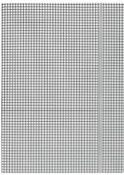 DONAU Iratgyűjtő gumis A/4 karton kockás DONAU fehér