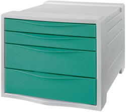 Esselte Irattartó 4 fiókos ESSELTE Colour'Ice áttetsző zöld (626284, 626285, 628457, 628458)