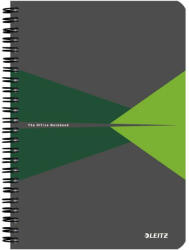 Leitz Spirálfüzet A/5 90lap Office vonalas karton borítóval 445900. . zöld (44590015, 44590025, 44590035, 44590055, 44590085)