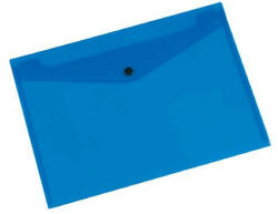 Q-CONNECT Iratgyűjtő tasak patentzáras A/5 PP Q-CONNECT áttetsző kék