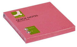 Q-CONNECT Öntapadós jegyzettömb 76x76mm neon 6x80 lap Q-CONNECT neonpink