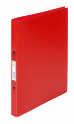 Q-CONNECT Gyűrűskönyv A/4 2 gyűrűs 2cm Q-CONNECT áttetsző piros