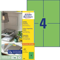 Avery Zweckform Etikett címke univerzális 105x148mm 100ív Avery zöld
