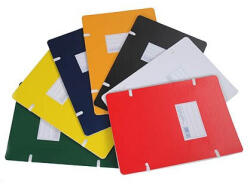 Q-CONNECT Irományfedél A/4 szalagos 1050g kasírozott sárga